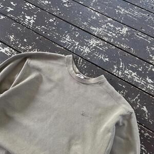 (M) Vintage 90s Y2K Nike Crewneck Sweatshirt Earth Tone Brown Beige Tan Swoosh